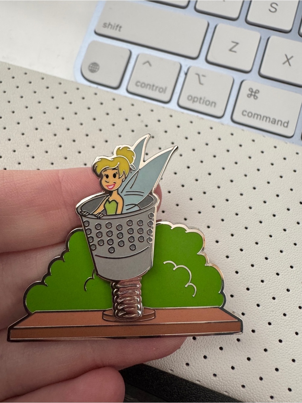 2024 Disney Spring Rides Tinker Bell Thimble Limited Edition Pin